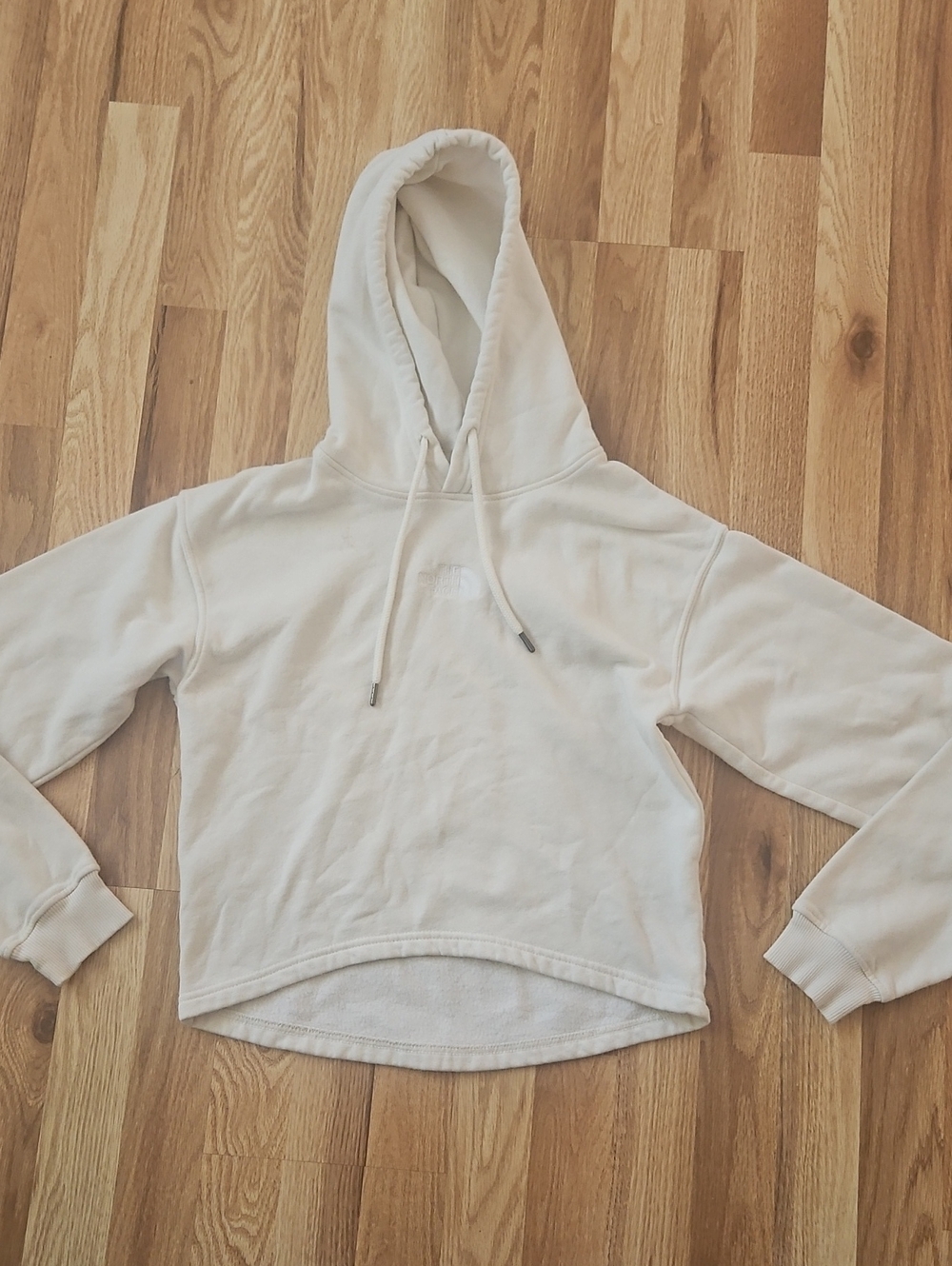 The North Face Cream Hooded Pullover Extra Small Womens